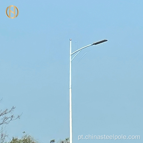 HDG galvanizou os postes de luz da rua de aço octogonal